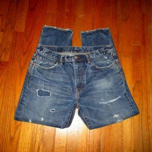 LEVI'S 502 Distressed Tapered Leg Jeans Sz 34